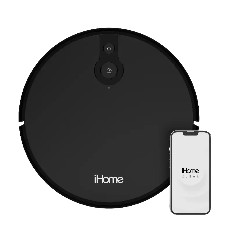 Робот-пылесос iHome AutoVac Eclipse с технологией картографирования, сверхмощным всасыванием, временем работы до 120 минут, подключением к приложению.